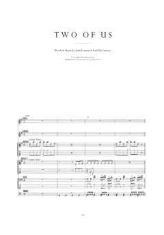 Two Of Us von The Beatles (Download) 