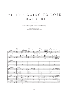 You're Going To Lose That Girl von The Beatles (Download) 