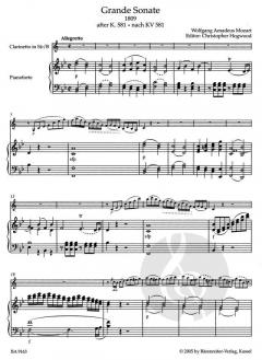 Grande Sonate von Wolfgang Amadeus Mozart (Download) 