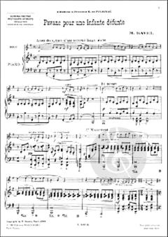 Pavane pour une Infante Défunte von Maurice Ravel für Oboe und Klavier im Alle Noten Shop kaufen - ME1463-6