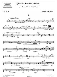4 Petites Pièces op. 32 (Charles Koechlin) 