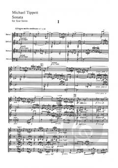 Sonata For 4 Horns von Sir Michael Tippett 