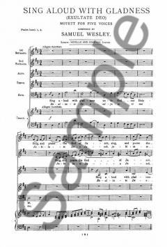 Sing Aloud With Gladness von Samuel Sebastian Wesley 