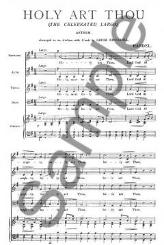 Holy Art Thou von Georg Friedrich Händel 