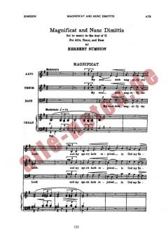 Magnificat & Nunc Dimittis von Herbert Sumsion 