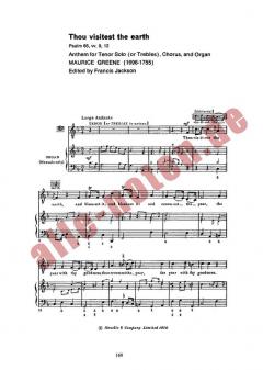 Thou Visitest The Earth von Maurice Greene 
