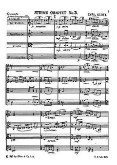 String Quartet No. 3 von Cyril Scott 