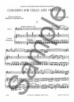 Concerto For Violoncello von Arthur Bliss im Alle Noten Shop kaufen