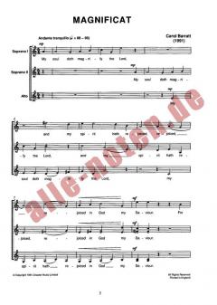 Magnificat And Nunc Dimittis (Carol Barratt) 