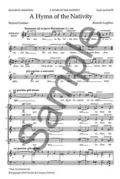A Hymn Of The Nativity von Kenneth Leighton 