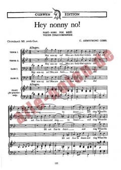 Hey Nonny No! (Cecil Armstrong Gibbs) 