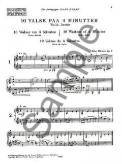 Ten Waltzes For Two Violins Op. 3 von John Nielsen im Alle Noten Shop kaufen