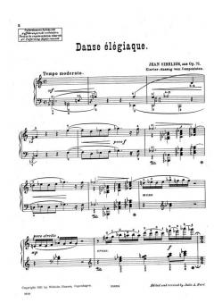 Dance Elegiaque from Scaramouche von Jean Sibelius 