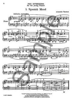 Ten Diversions for Young Pianists von Alexandre Tansman 