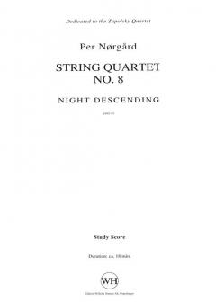 String Quartet No. 8 'Night Descending' von Per Norgard 