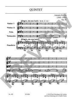Quintet A-Dur op. 81 B 155 (Antonín Dvorák) 