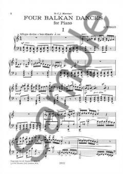 Four Balkan Dances for Piano von Antonio Bibalo 