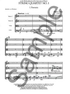 String Quartet No. 1 (1951) von Elliott Carter 