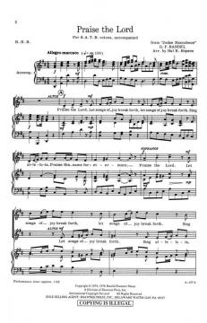 Praise The Lord (Georg Friedrich Händel) 