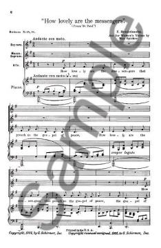 How Lovely Are The Messengers (Felix Mendelssohn Bartholdy) 