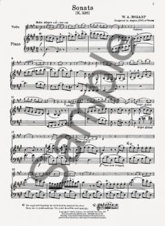 Violin Sonata In A K.526 von Wolfgang Amadeus Mozart im Alle Noten Shop kaufen