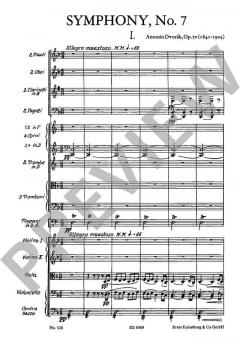 Sinfonie Nr. 7 d-Moll op. 70 B 141 von Antonín Dvorák 