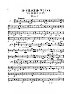 30 Selected Works For 3 Horns im Alle Noten Shop kaufen (Stimmensatz)