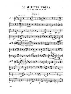 30 Selected Works For 3 Horns im Alle Noten Shop kaufen (Stimmensatz)