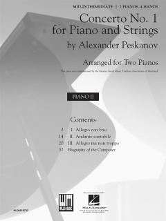 Concerto No. 1 For Piano and Strings von Alexander Peskanov 