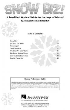 Snow Biz! Performance/Accompaniment CD (Mac Huff) 