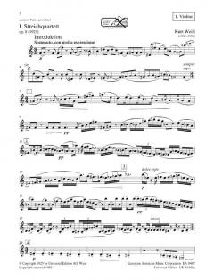 Streichquartett Nr. 1 von Kurt Weill im Alle Noten Shop kaufen (Stimmensatz)