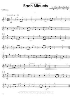 Bach Minuets von Johann Sebastian Bach (Download) 