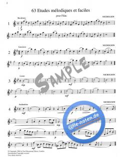 63 Etudes mélodiques faciles von Simon Hunt 