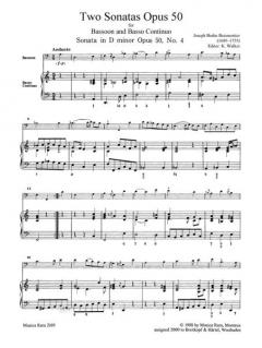 Sonaten in d-Moll und c-Moll op. 50/4-5 (Joseph Bodin de Boismortier) 