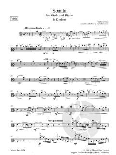 Sonate in d-moll von Michail Iwanowitsch Glinka 