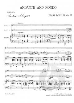 Andante und Rondo op. 25 von Franz Doppler für 2 Flöten und Klavier im Alle Noten Shop kaufen