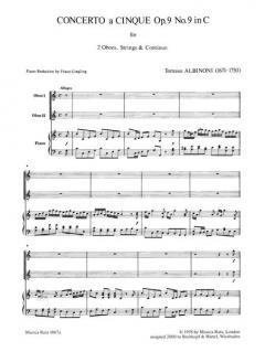 Concerto à 5 in C op. 9/9 von Tomaso Albinoni 