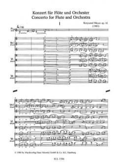 Konzert für Flöte und Orchester von Krzysztof Meyer für Flöte und Orchester im Alle Noten Shop kaufen (Partitur)