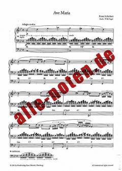 Ave Maria von Franz Schubert für elektronische Orgel im Alle Noten Shop kaufen