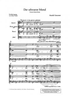 Der schwarze Mond 'In die mondlose Nacht' von Harald Genzmer 