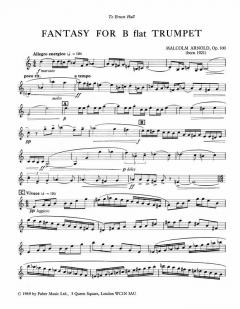 Fantasy for Trumpet von Malcolm Arnold im Alle Noten Shop kaufen