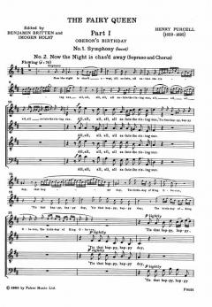 The Fairy Queen (Chorus Part) (Henry Purcell) 