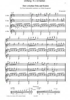 Zu Bethlehem geboren (Gitarren-Ensemble) von Heike Krugmann 