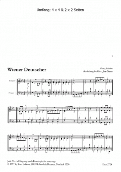 Franz Schubert für Bläser (Trompeten, Posaunen) (Franz Schubert) 