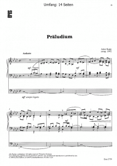 Präludium (Orgel) von Artur Kapp im Alle Noten Shop kaufen