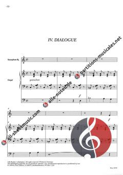 Quatre piéces (Saxophon, Orgel) von Hans-Martin Limberg 