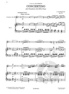 3 et 5ème Solos de concert / Concertino op. 78 von Jean Baptiste Singelee 