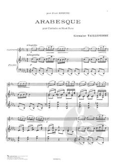 Arabesque von Germaine Tailleferre 