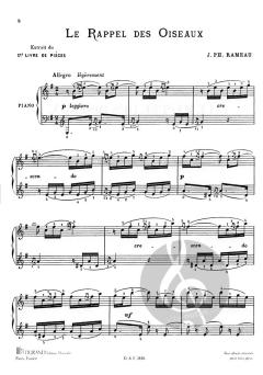 Le Rappel Des Oiseaux pour Piano von Jean-Philippe Rameau 