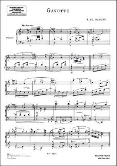 Gavotte Variee Piano von Jean-Philippe Rameau 
